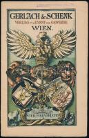 cca 1890 Gerlach & Schenk bécsi művészeti nyomda reklámfüzete, jó állapotban, 10p