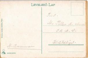 Vác, Honvéd hadikórház, Kobrak Cipőgyár, lovaskocsi. Gulyás Antalné kiadása (EK)