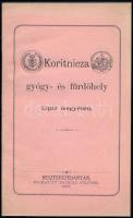 1883 Koritnicza (Felvidék) gyógy- és fürdőhely ismertető füzet, szép állapotban, 13p
