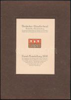 cca 1900 2 db reklámnyomtatvány minta igényes dombornyomással 20x30 cm