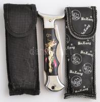 2 db vadászkés tokban