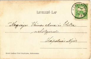 1909 Aba-Sárkeresztúr, vasútállomás, tehervonatok. Ladányi Ernő fényképész kiadása