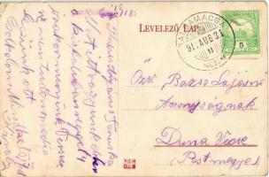 1911 Galgamácsa, Stern Lajos kereskedő üzlet, utca (EK)