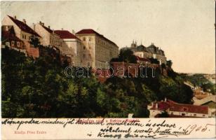 1905 Veszprém, vár a Buhim-völgyből. Pósa Endre kiadása (EK)