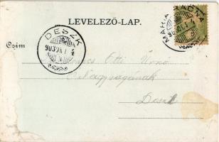 1903 Máriaradna, Radna; Kegytemplom holdfényben este. Gregor Fischer 4455. / pilgrimage church in mo...