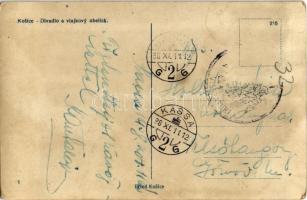 Kassa, Kosice; Divadlo a vlajkovy obelisk / Színház, obeliszk, emlékmű, villamos, üzletek / theater,...