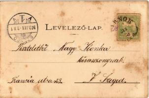 1903 Zalaegerszeg, Takarékpénztár, Aranybárány szálloda, Schütz Sándor és fia áruháza. Art Nouveau, ...