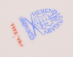 Herendi Viktória mintás hamutálka. Kézzel festett, jelzett, hibátlan 14 cm