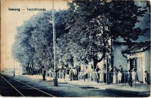 1923 Isaszeg, vasútállomás, dohány és szivar üzlet (Rb)