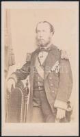 1864 I. Miksa mexikói császár (1832-1867, Ferdinand Maximilian Joseph Maria von Habsburg-Lothringen), fotó, 10,5×6 cm