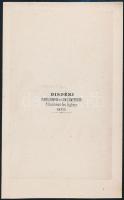 1865 Mihály (Mihailo Obrenović, 1823-1868) szerb fejedelem egész alakos portréja, Disdéri Paris műte...