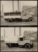 cca 1930 Rába buszok és teherautók eredeti termékfotói. Glück Frigyes pecséttel jelzett fotói. Nagym...