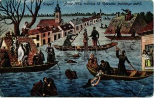 Szeged, 1879-es szegedi árvíz. Rausnitz festménye után (r)
