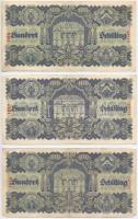 Ausztria 1945. 100Sch (3x) T:III
Austria 1945. 100 Schilling (3x) C:F 
Krause 118