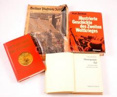Vegyes könyvtétel világháború, Harmadik Birodalom, Hitler témakörben, összesen 4 db