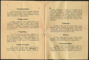 cca 1920 HE-RO fagylaltgép használati utasítás és receptek. 8p