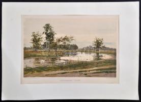 cca 1900 Edvi Illés: Szeptember végén ( Petőfi ) sokszorosított nyomat 31x21 cm