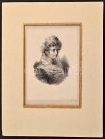 Jean-Baptiste Isabey után G. Barry: Madamme le Duchesse de l'Angleterre Litográfia, papír. Jelz...