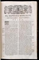Jo. Baptistae Morgagni. In patavino gymnasio primarii anatomes professoris. Adversaria anatomica omn...