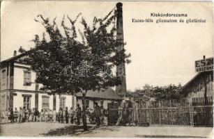 1913 Kiskundorozsma, Eszes-féle gőzmalom és gőzfűrész (EK)