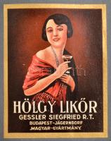 Gessler Siegfried Rt. italcímke gyűjtemény albumba ragasztva, 45 db különböző magyar gyártmányú ital reklámjával, közte egy-két sérült