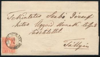 1861 5kr levélen / on cover "NAGY MIHÁLY" - Tállya