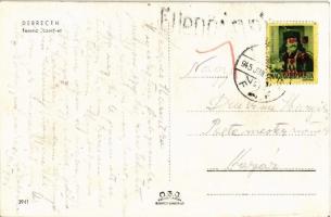 Debrecen, Ferenc József út,  Városháza, Tóth Gyula és Bór István üzlete, sorsjegy áruda, drogéria