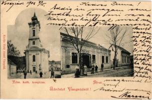1903 Visegrád, Római katolikus templom, Fő út, Birkl József üzlete és saját kiadása