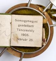 1905 Somogy megyei Gazdatiszti táncestély táncrendje, rendkívül ritka