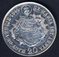 1848KB 20Kr Ag T:2-/3 kis ph.