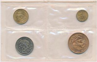 Mexikó 1968. 1-50c sárgaréz, Br, Cu-Ni (4xklf) lezárt fóliatokban T:1-
Mexico 1968. 1 - 50 Centavos...