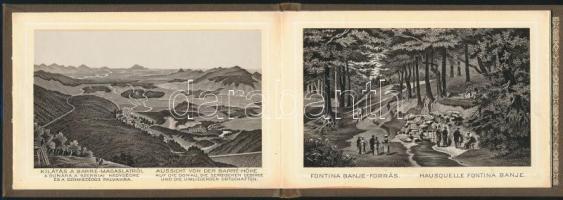 1890 A Marilla-völgy és környéke (Erdély), kőnyomatos leporello, 10 képpel, szép állapotban