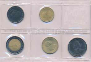 Vatikán 1987. 20-500L (5xklf) "IOANNES PAVLVS II - P.M. AN. MCMLXXXVII" lezárt fóliatokban...