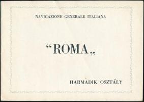 cca 1920 A Roma hajó magyar nyelvű reklám füzete 16p