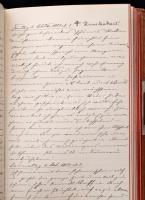 1882-1886 Theodora Peyfuss, szül. Theodora Tirka (Dorle) több száz oldalas német nyelvű kézzel írt b...