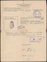 1946 Amerikai leszerelési papír magyar katona részére / US discharge document for Hungarian soldier.