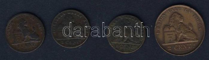 Belgium 1833. 1c + 1907. 1c (2x) + 1870. 5c T:3 ph