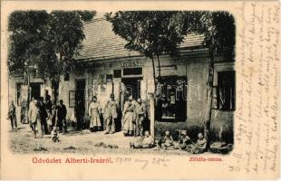 1900 Albertirsa, Alberti-Irsa; Zöldfa utca, Levien és Társa üzlete