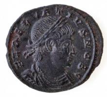 Római Birodalom / Siscia / Delmatius 337. AE Follis (1,29g) T:1- /  Roman Empire / Siscia / Delmatius 337. AE Follis FL DELMATIVS NOB C / GLOR-IA EXERC-ITVS - ASIS* (1,29g) C:AU RIC VII 266.