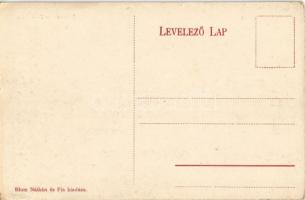 Sopron, Deák tér, időjárás jelző. Blum Náthán és fia kiadása