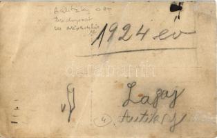 1924 Budapest VIII. Népszínház utca 12. Aulitzky Ottó csemege üzlete, nyilvános telefon állomás, hen...