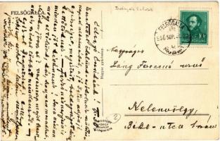 1936 Felsőgalla (Tatabánya), látkép a bányászlakásokkal, bányász kolónia