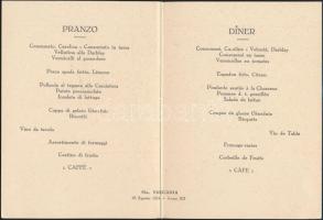 1934 Cosulich Societa Triestina di Navigazione hajózási vállalat MS Vulcania hajójának olasz nyelvű ...