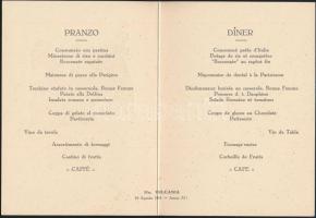 1934 Cosulich Societa Triestina di Navigazione hajózási vállalat MS Vulcania hajójának olasz nyelvű ...