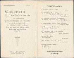 1934 Cosulich Societa Triestina di Navigazione hajózási vállalat MS Vulcania hajójának olasz nyelvű ...