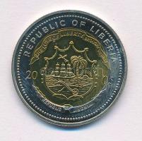 Libéria 2005. 5$ bimetál "XX. World Youth Day - Cologne 2005" fóliatokban T:1
Liberia 200...