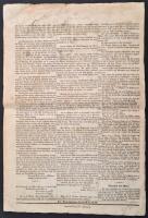 1848 a Die Opposition radikális bulvárlap október 9-i különszáma, érdekes aktuális hírekkel, német n...