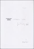 1975 Jankovszky György(1946-): Fekete négyzet, fekete kör, montázs, feliratozva, aláírt, pecséttel j...