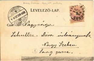 1899 Kondoros, Fő utca, orvosi lak, Piac tér, Nagy Sándor üzlete, italmérés, kocsma. Kiadja Rozgony ...