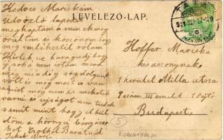 1911 Környe, bányászok a környei kőszénbánya első kőszenével 1911. február 19-én, csille megrakva sz...